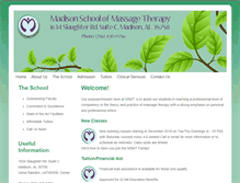 Tablet Screenshot of madisonschoolofmassagetherapy.com